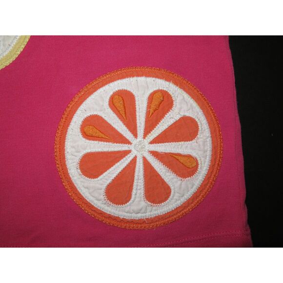 Gymboree short sleeve pink top t-shirt jeans capri pants stripe dot yellow 2T 3 - Picture 5 of 6